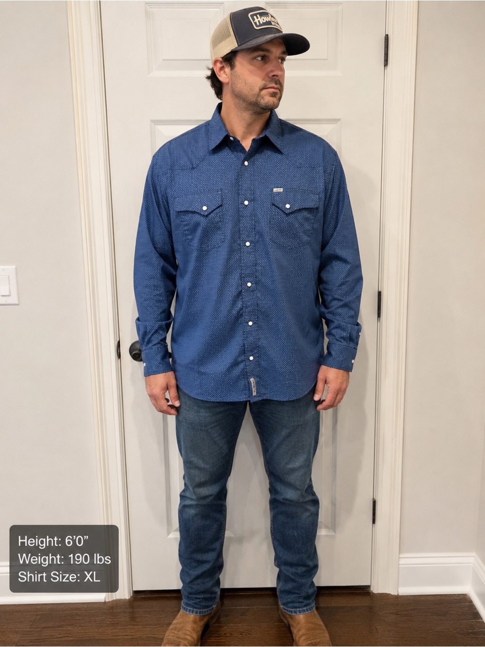 Rafter C Cowboy Collection Men's XL long sleeve Western shirt